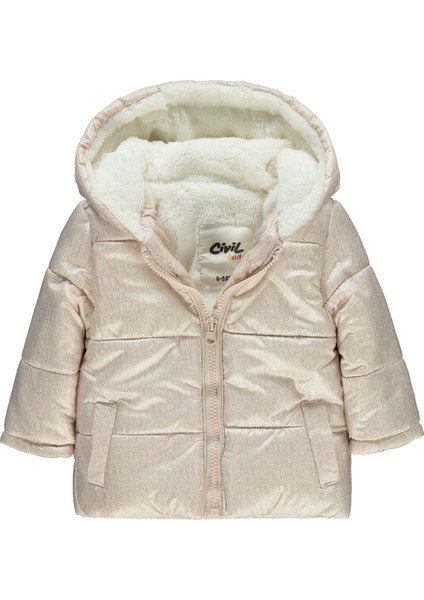 Erkek Bebek Kapüşonlu Mont 6-18 Ay Sütlü Kahve modelleri