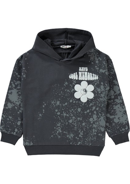 Kız Çocuk Sweatsihrt 10-13 Yaş Füme