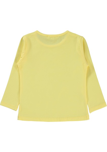 Kız Çocuk Sweatshirt 2-5 Yaş Açık Sarı