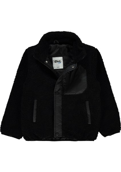 Erkek Çocuk Kapüşonlu Mont 10-13 Yaş Siyah modelleri