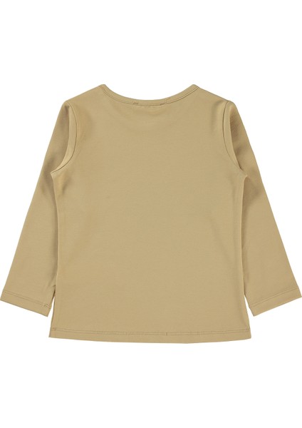 Kız Çocuk Sweatshirt 2-5 Yaş Yulaf Sütü