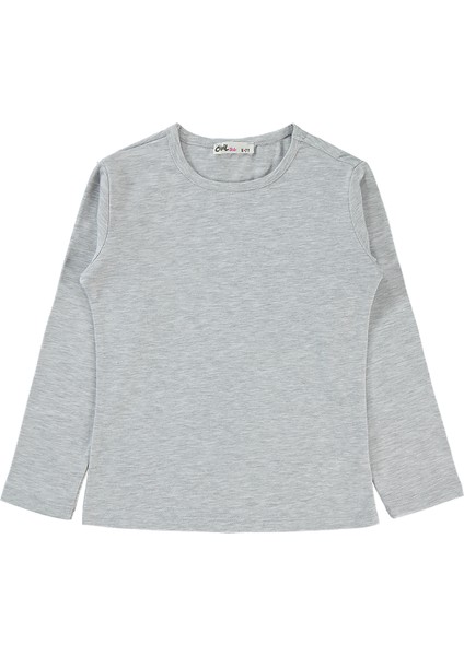 Kız Çocuk Sweatshirt 6-9 Yaş Karmelanj