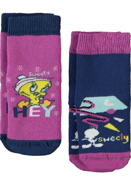 Kız Bebek Çorap 0-24 Ay Mor