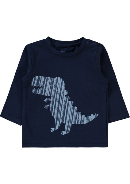 Erkek Bebek Sweatshirt 6-18 Ay Lacivert