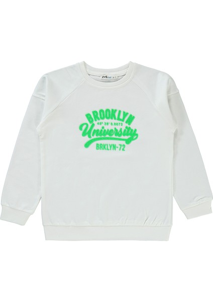 Erkek Çocuk Sweatshirt 6-9 Yaş Saks