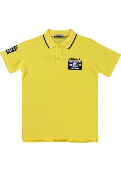 Erkek Çocuk Tişört 10-13 Yaş Sarı