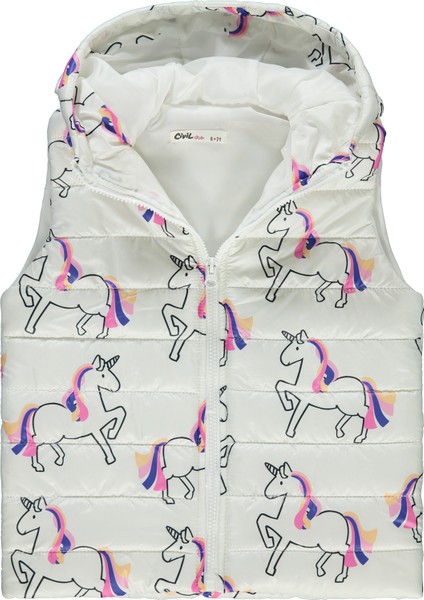 Kız Çocuk Yelek 6-9 Yaş Ekru modelleri