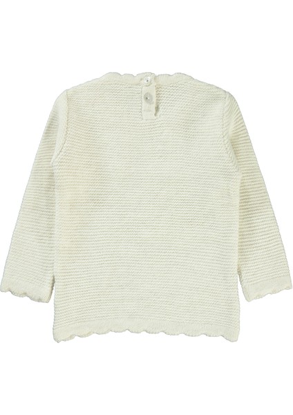 Kız Bebek Kazak 6-18 Ay Ekru fiyatları