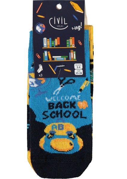 Erkek Çocuk Çorap 3-11 Yaş Sarı fırsatları