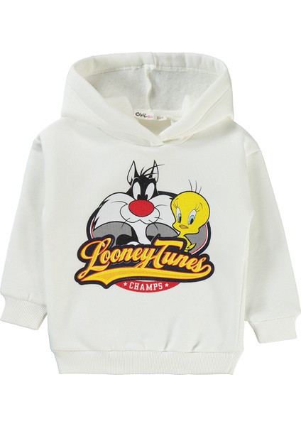Kız Çocuk Sweatshirt 2-5 Yaş Ekru