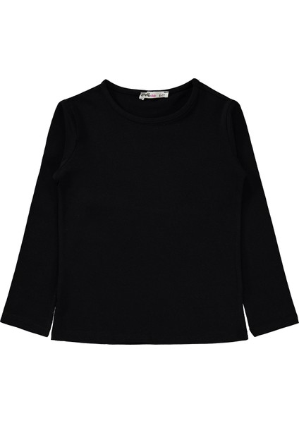 Kız Çocuk Sweatshirt 6-9 Yaş Siyah