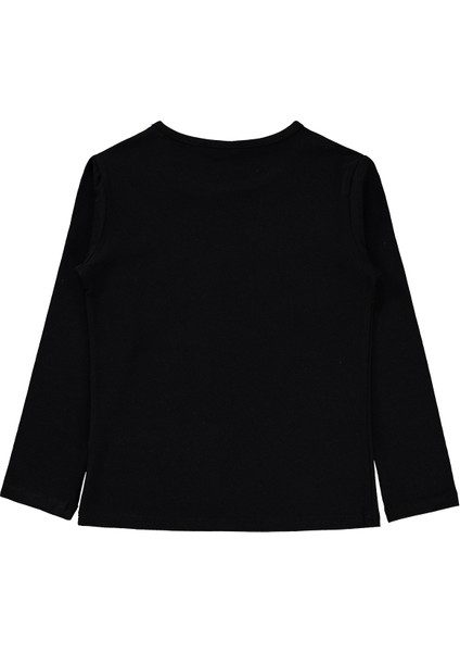 Kız Çocuk Sweatshirt 6-9 Yaş Siyah