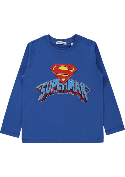 Erkek Çocuk Sweatshirt 10-13 Yaş Saks