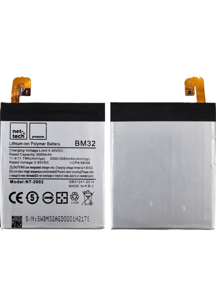 Xiaomi Mi 4 Uyumlu Nettech Bm-32 3000 Mah Batarya