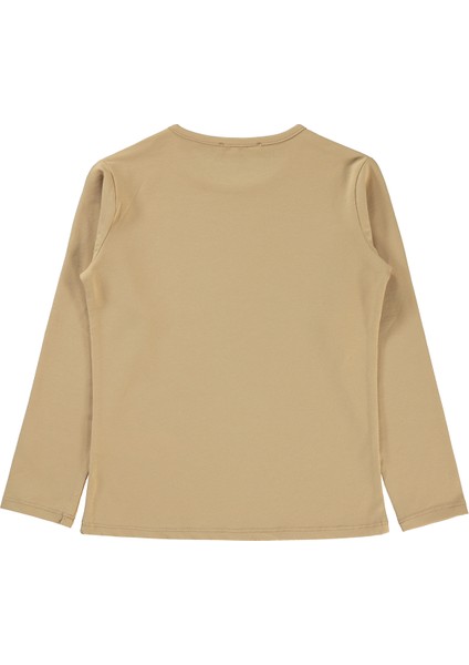 Kız Çocuk Sweatshirt 6-9 Yaş Yulaf Sütü fiyatları