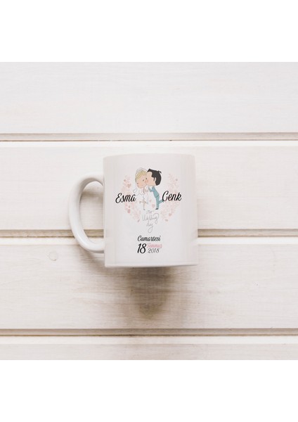 Evlilik Yıldönümü Hediyesi Kupa Bardak (1 Adet)