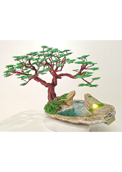Doğanın Işıltısı | Bonsai Tel Ağaç | doğum günü hediyesi | ev dekorasyonu | yapay ağaç | hediyelik eşya | dekoratif ürünler|