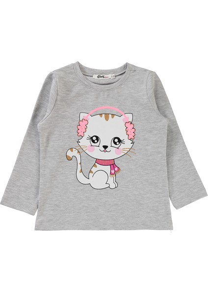 Kız Çocuk Sweatshirt 2-5 Yaş Karmelanj