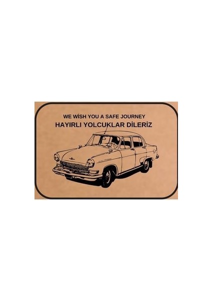 "we Wish You A Safe Journey " Hazır Baskılı Oto Paspas 100 (Pıece) Adet