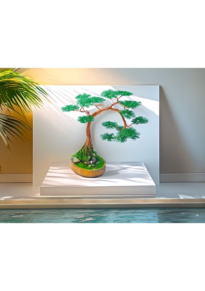 Efiloğlu Design Bakır Zen | Bonsai Tel Ağaç | doğum günü hediyesi | ev dekorasyonu | yapay ağaç | hediyelik eşya | dekoratif ürünler|