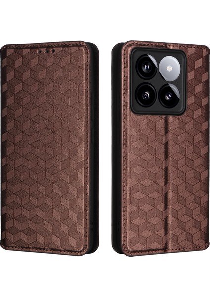 Xiaomi 14T Pro Cüzdan Kılıf Deri Telefon Kapağı (Yurt Dışından)