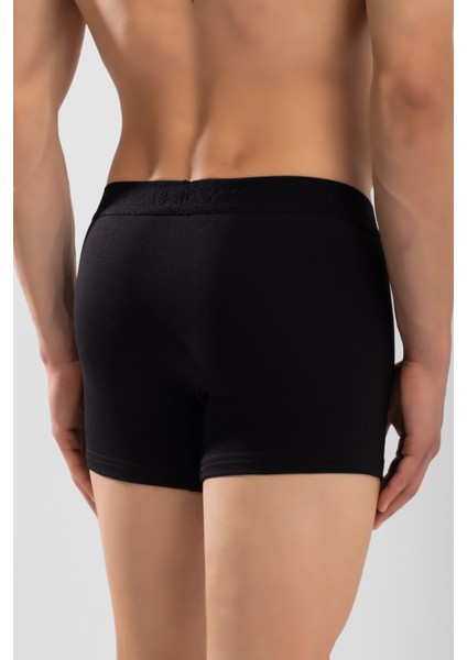Erkek Compact Düz Boxer 3'lü Set 1110 Siyah