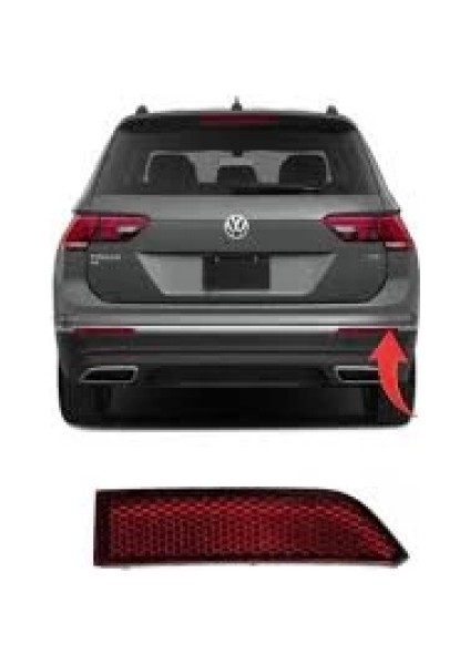 Tampon Reflektörü Arka Sağ Dış Parça Vw Tıguan Bm 20- (Oem No: 5NA945104A)