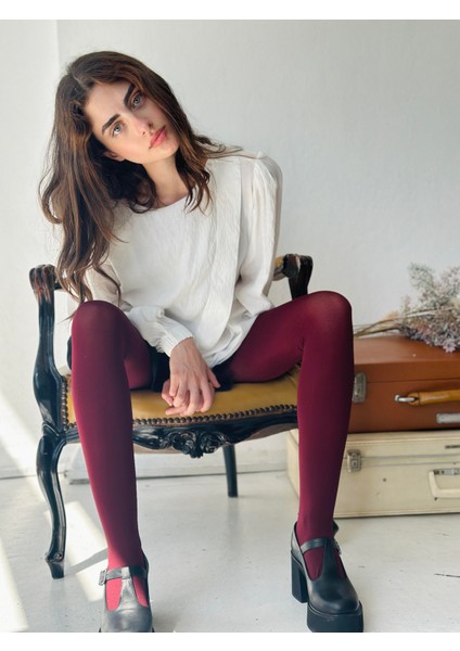 Trend Külotlu Çorap Kadın Bordo fırsatları