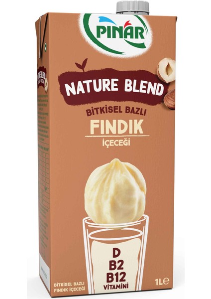 Nature Blend Bitkisel Bazlı Fındık Içeceği 1 L Vegan Laktozsuz