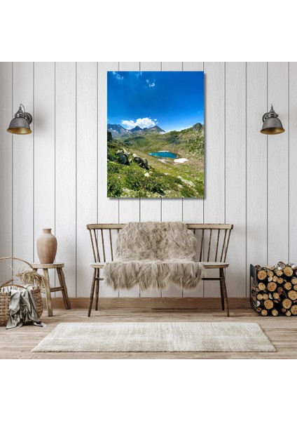 Sayılarla Boyama Hobi Seti Renkli Baskılı (Çerçeveli) 40X450 Cm: Karadeniz'den Doğa Manzarası 1