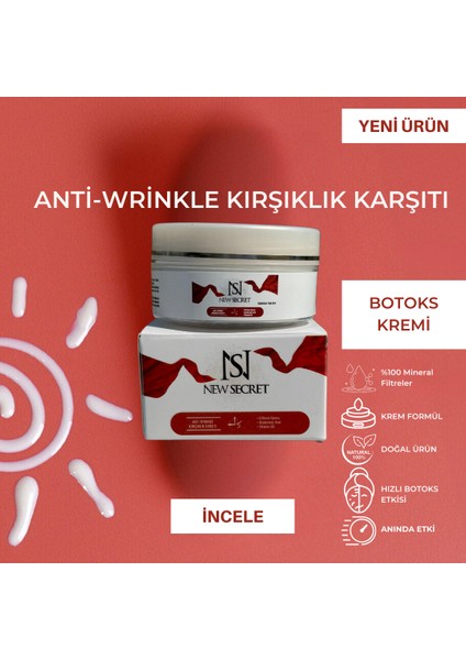 Antı Wrınkle Cream Botoks Etkili Krem