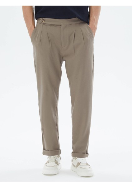 Vizon Dokuma Carrot Fit Casual Pantolon fiyatları