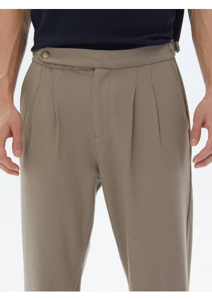 Vizon Dokuma Carrot Fit Casual Pantolon modelleri