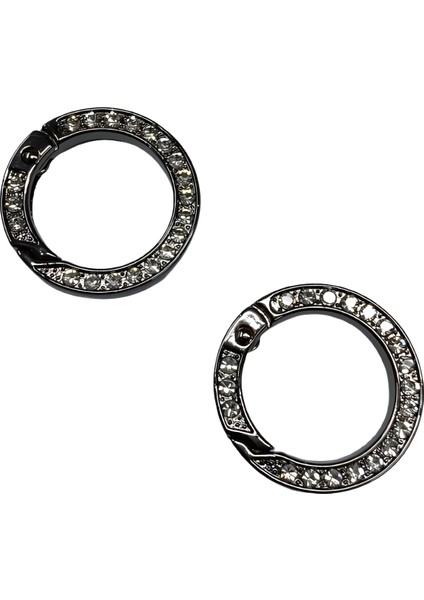 Metal Yaylı Çanta Klipsi 1 Çift 2,5 cm LXS11