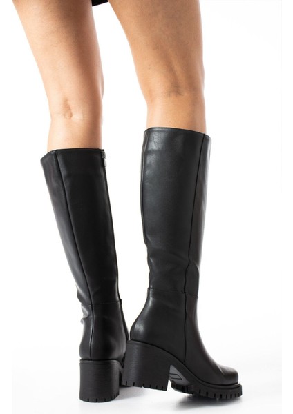 Kadın Cilt Çizme Ortopedik Tabanlı Şık Tasarım 5-9 Cm Topuklu modelleri