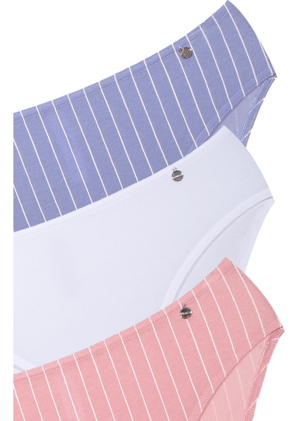 Stripe 3'lü Kadın Bikini Külot fiyatları