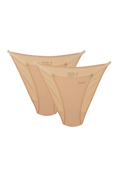 Desensiz Koton Modal Kadın Slip Külot Basic Tanga 2'li