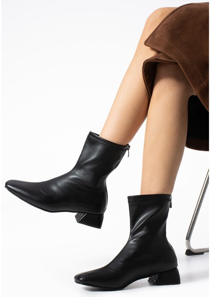 Rosse Kadın Streç Bilek Alçak Topuklu Bot