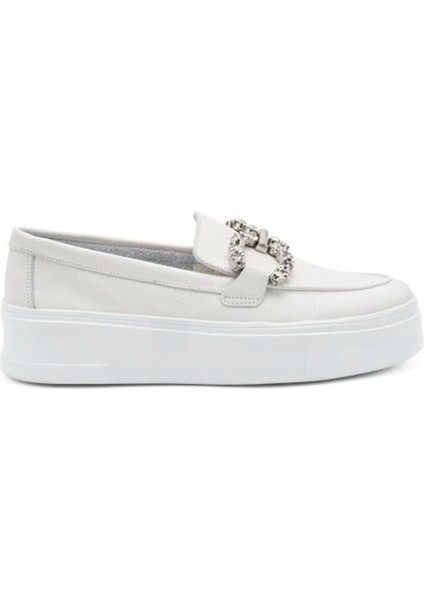 Kadın Oxford ( Klasik) 36M4 Frau Mousse Bianco