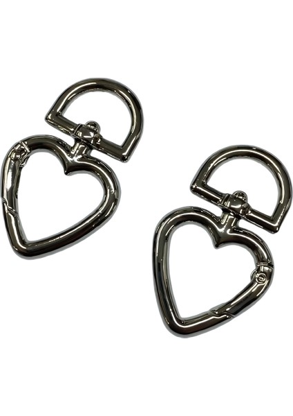 Metal Yaylı Çanta Klipsi 1 Çift 2,5 cm LXS12