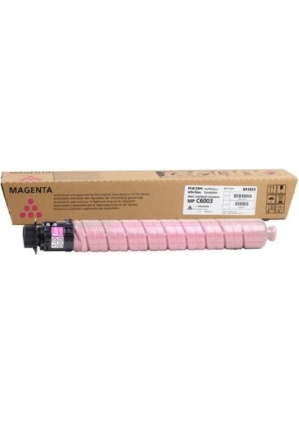 Aficio MP-C6003 Kırmızı Magenta Orjinal Fotokopi Toneri 841855 C4503 / 4504 / 5503 / 6003 / 6004