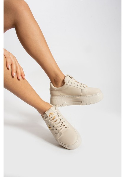Rakya Kadın Kalın Taban Bağcıklı Sneaker