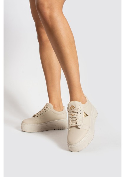 Rakya Kadın Kalın Taban Bağcıklı Sneaker