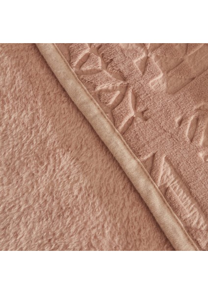 Rita Çift Kişilik Emboss Battaniye Pudra indirimleri