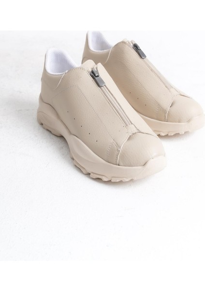 Kadın Önü Fermuarlı Rahat Hafif Tabanlı Günlük Ayakkabı fırsatları