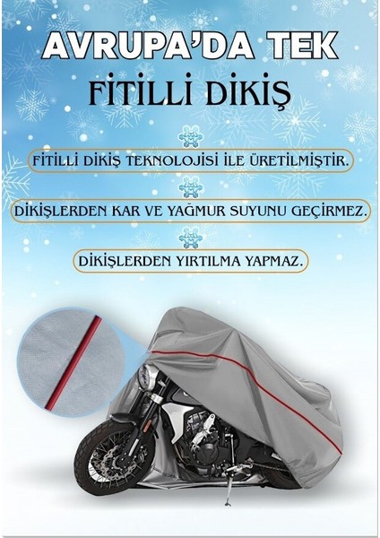 Carguard Royal Alloy Gp 125 Fitilli Motosiklet Brandası Çadır Örtü - Miflonlu