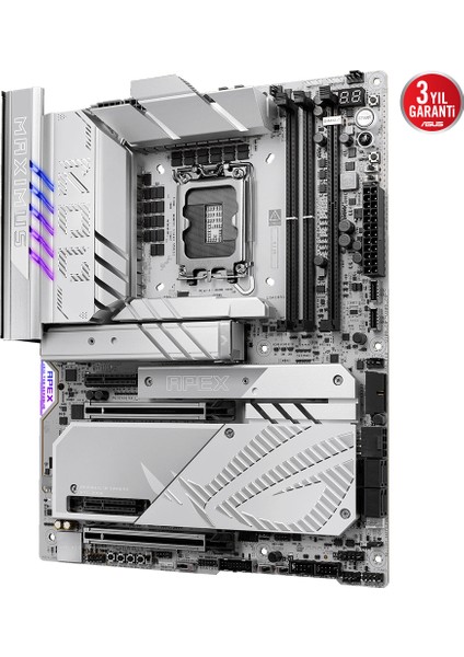 ROG MAXIMUS Z890 APEX Intel Z890 9600MHZ DDR5 LGA1851 HDMI 2xUSB4 6x M2 USB3.2 WiFi 7 + BT AURA RGB 5Gbit LAN ATX (ROG MAXIMUS Z890 APEX) Anakart