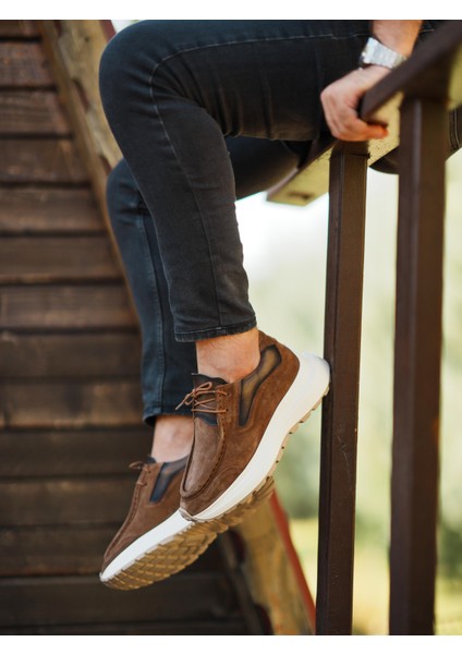 TAN DUBLİN 2525 HAKİKİ DERİ ERKEK SNEAKER TABA