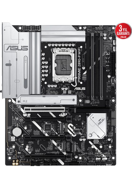 ASUS PRIME Z890-P WIFI Intel Z890 8400MHZ DDR5 LGA1851  DP HDMI USB4 4x M2 USB3.2 WiFi 7 + BT AURA RGB 2.5Gbit LAN ATX (PRIME Z890-P WIFI) Anakart