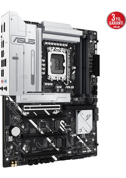 ASUS PRIME Z890-P WIFI Intel Z890 8400MHZ DDR5 LGA1851  DP HDMI USB4 4x M2 USB3.2 WiFi 7 + BT AURA RGB 2.5Gbit LAN ATX (PRIME Z890-P WIFI) Anakart